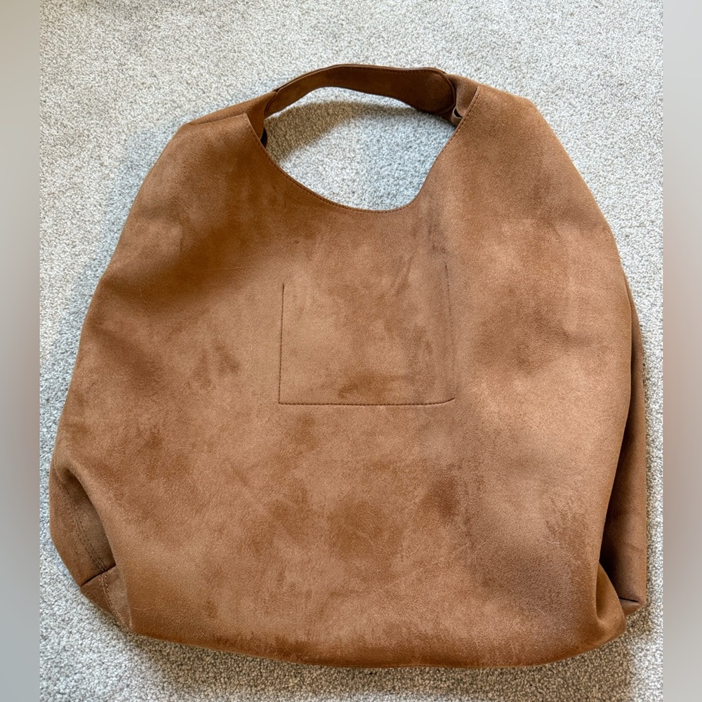 GAP Tan Suede Hobo Bag NWOT - Picture 6 of 9